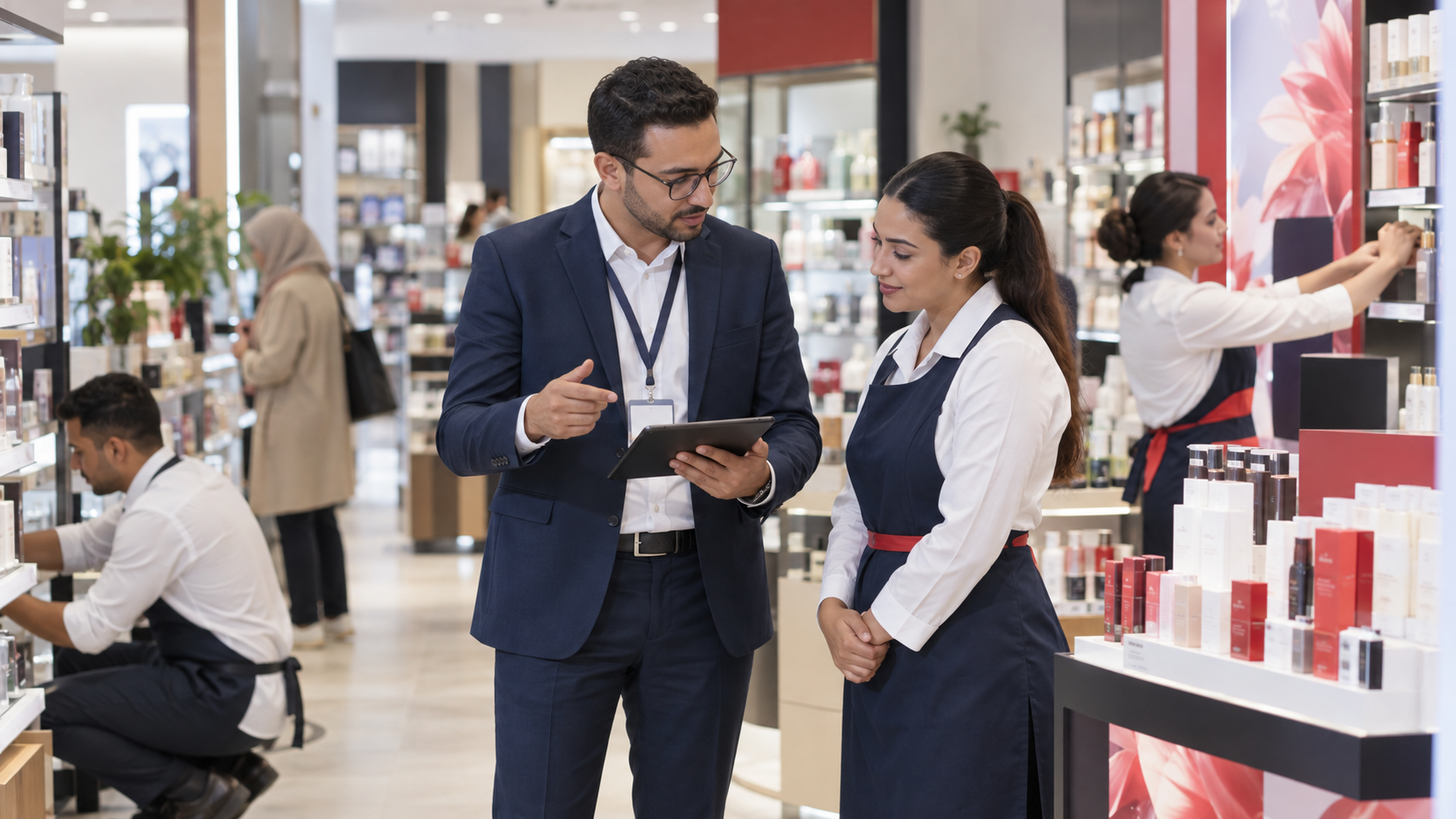 Superviseur contrôlant une opération en magasin